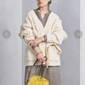 새상품! 유나이티드 애로우즈 UNITED ARROWS 케이블 가디건