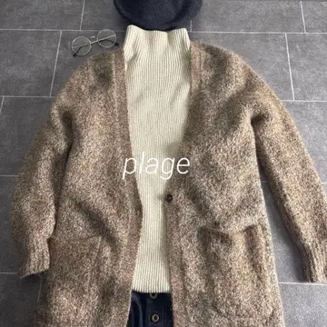 새상품급 plage 플라주 캐시미어 혼방 터틀넥 니트 풀오버