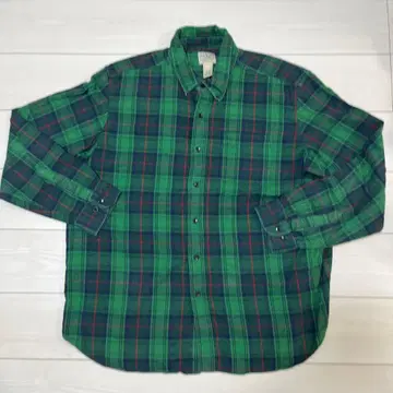 LL.Bean 체크 무늬 플란넬 셔츠 XL REG