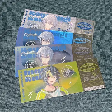 HEROES Half Anniversary 홀로그램 티켓풍 카드 세트