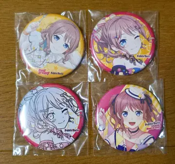 뱅드림 야마부키 사아야 캔뱃지 게이머즈 특전 4점