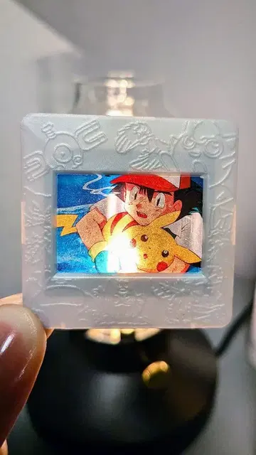 [ 레어 ] 포켓몬 그림 프레임 지우와 피카츄