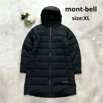 빅 사이즈 몽벨 코르티나 다운 코트 XL 여성용 롱 블랙 로고