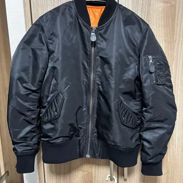 MA-1 리버서블 자켓 블랙/오렌지