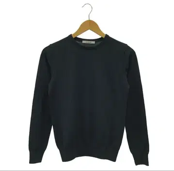 SLOANE 스론 30G 메리노울 크루넥 니트 블랙