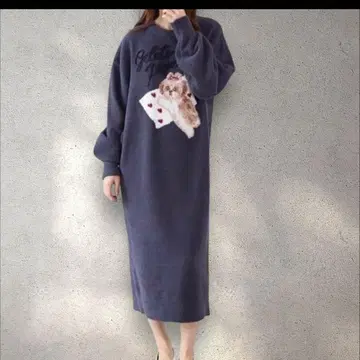 젤라피케 시추 룸웨어 롱 원피스