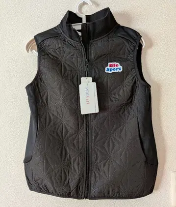Elle Sport 블랙 퀼팅 베스트 속기모 택 포함 새상품