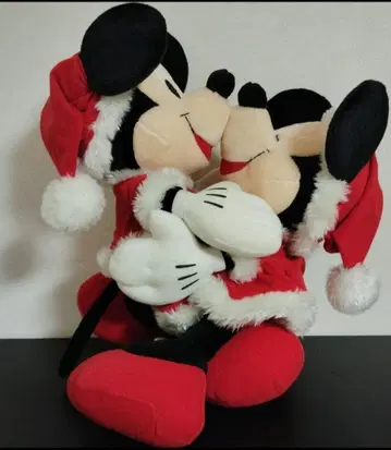 미키마우스 미니 마우스 산타 봉제 인형