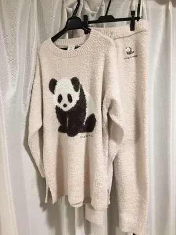 Gelato Pique 팬더 자카드 BIG 풀오버 셋업
