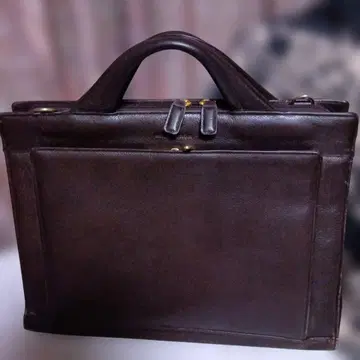 다크 브라운 가죽 비즈니스 백
