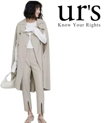 택 포함 새상품 ur's (유어즈) 케이프 트렌치 판초 코트