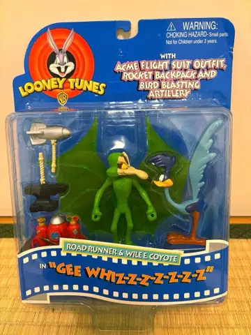 루니 툰 로드러너 & 와일리 코요테 액션 피규어
