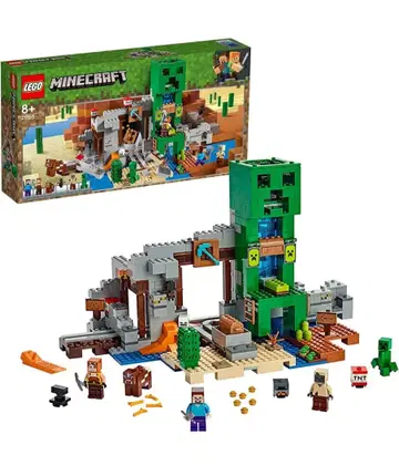LEGO Minecraft 거대 크리퍼 석상의 광산