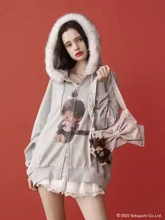 jouetie 몽치치 퍼 도킹 ZIP 후디