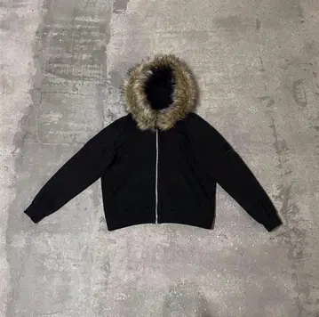 L 사이즈 속기모 퍼 지퍼 후드티 y2k opium 그런지 한국