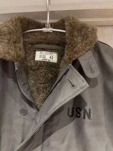 HOUSTON N-1 덱 자켓 U.S.N 밀리터리 그레이