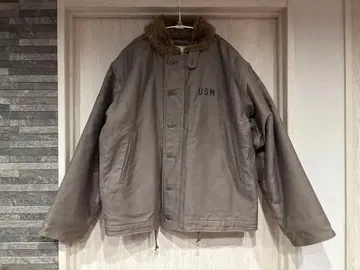 HOUSTON N-1 덱 자켓 U.S.N 밀리터리 그레이