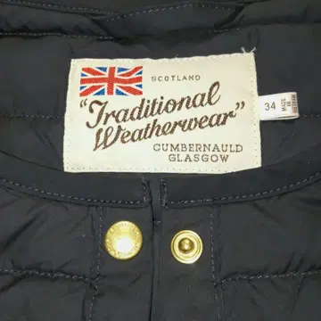 트래디셔널 웨더웨어 네이비 다운 자켓