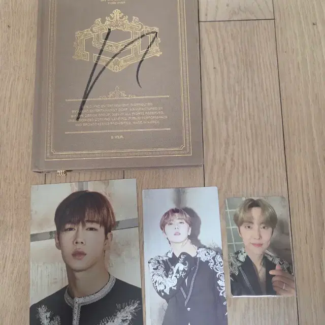 SF9 턴오버 친필싸인 앨범과 포카 일괄