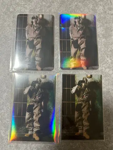 하세가와 신 자유를 향한 대탈주 트레이딩 카드 4장 세트 익명 배송