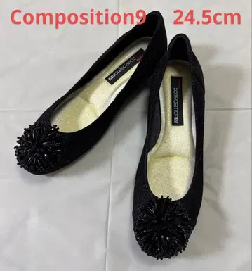[ 미사용품 ] composition9 블랙 펌프스 24.5cm