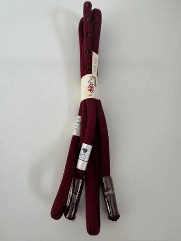 와인 레드 허리띠 자수 포함 미사용 정가 15000