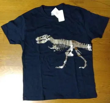 그라니프 공룡 골격 프린트 T셔츠 네이비