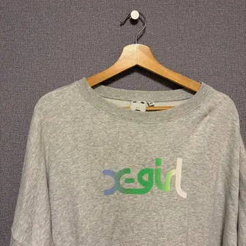 xgirl 그레이 오버 사이즈 맨투맨