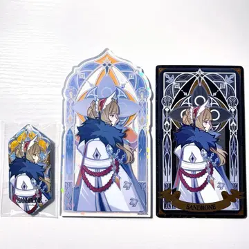 원신 서리 흔적과 권염 시리즈 산드로 카드 아크릴 스탠드 캔뱃지