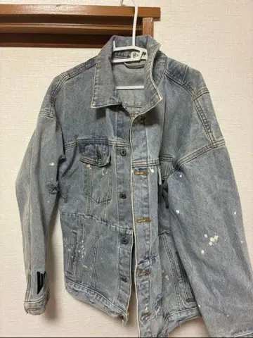 데님 자켓 데미지 가공