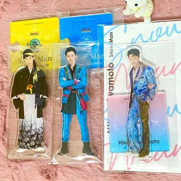 SnowMan 이와모토 히카루 아크릴 스탠드 3개 세트 덤 오프샷 포함