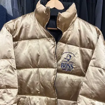 산토리 BOSS 블랙 골드 리버서블 다운 자켓