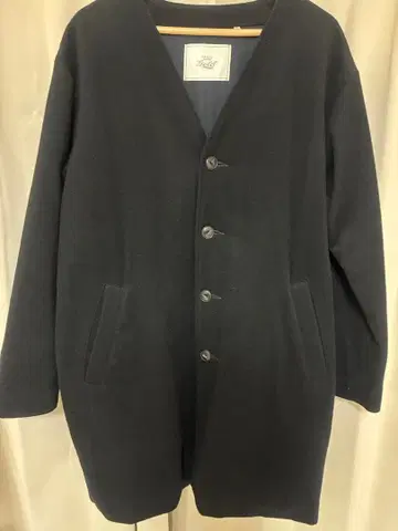 동양 엔터프라이즈 gold 노카라 코트 블랙 정가 52,800엔