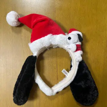 [1회 착용] 스누피 산타 모자 귀 포함