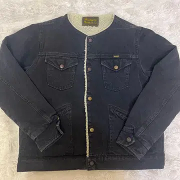 Wrangler 여성용 보아 데님 자켓 블랙