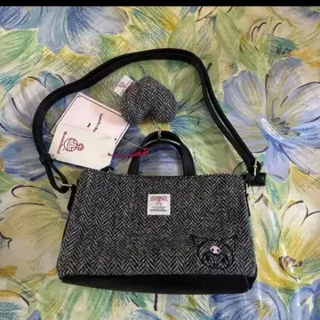 새상품 해리스 트위드 쿠로미 숄더백