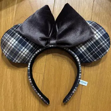 도쿄 디즈니 리조트 체크 무늬 머리띠