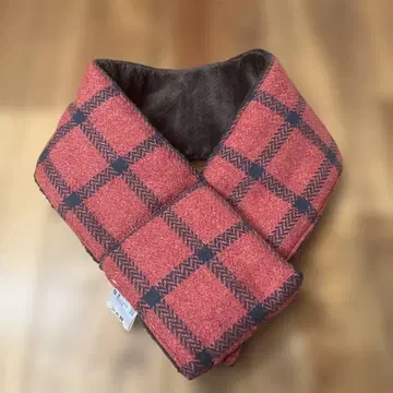 나카가와 마사시치 상점 천 안 충전솜 머플러 네프실 능직 빨간색