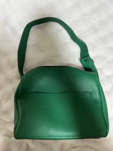 그린 가죽 핸드백