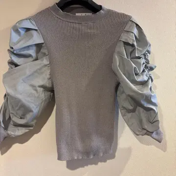 dazzlin 다즐린 소매 벌룬 니트 상의 프리 사이즈 새상품급