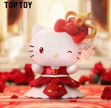 헬로키티 TOPTOY 피규어 산리오 로즈 나이트 키티