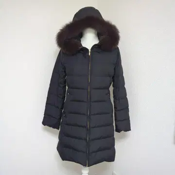 any SiS 퍼 후드 롱 다운 자켓