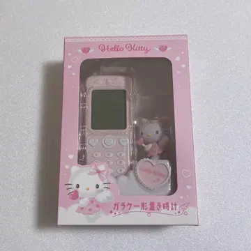 키티 휴대폰 탁상시계