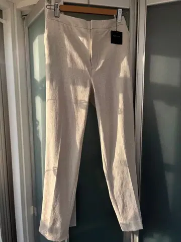 7-IDconcept. 화이트 베이지 슬림핏 팬츠 38 새상품