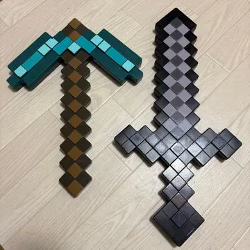 마인크래프트 블록 곡괭이 검 세트