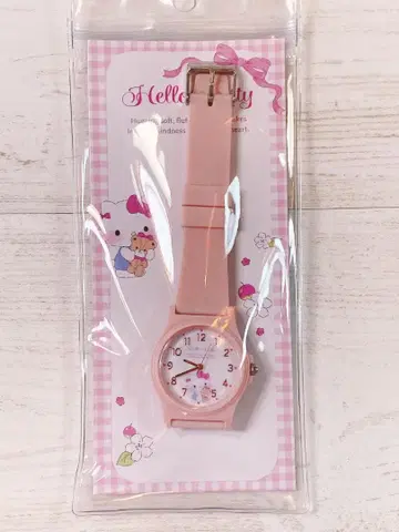 헬로키티 손목시계 파스텔 PVC 워치 G 산리오 핑크
