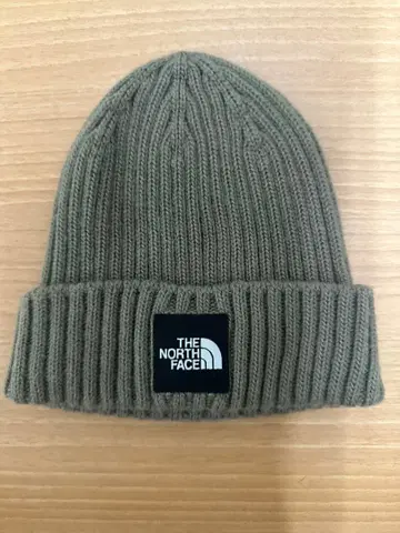 THE NORTH FACE 니트 모자 올리브 그린