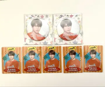 TAIKO SASAKI 배지 2개와 카드 5장 세트