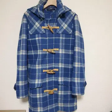 TOMMY HILFIGER 체크 무늬 더플 코트