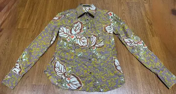 중고품 Etro 꽃무늬 긴팔 셔츠 42